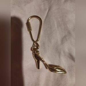 Goldtone heels 👠 keychain new